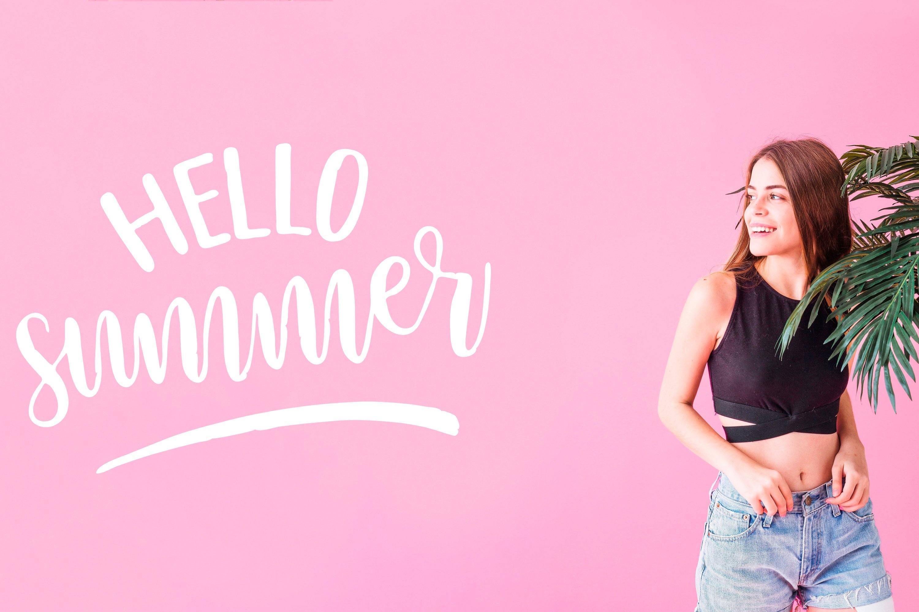 A girl ready for summer