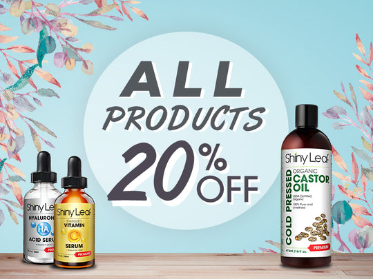 Shiny Leaf Month End Sale - All Products 20% Off