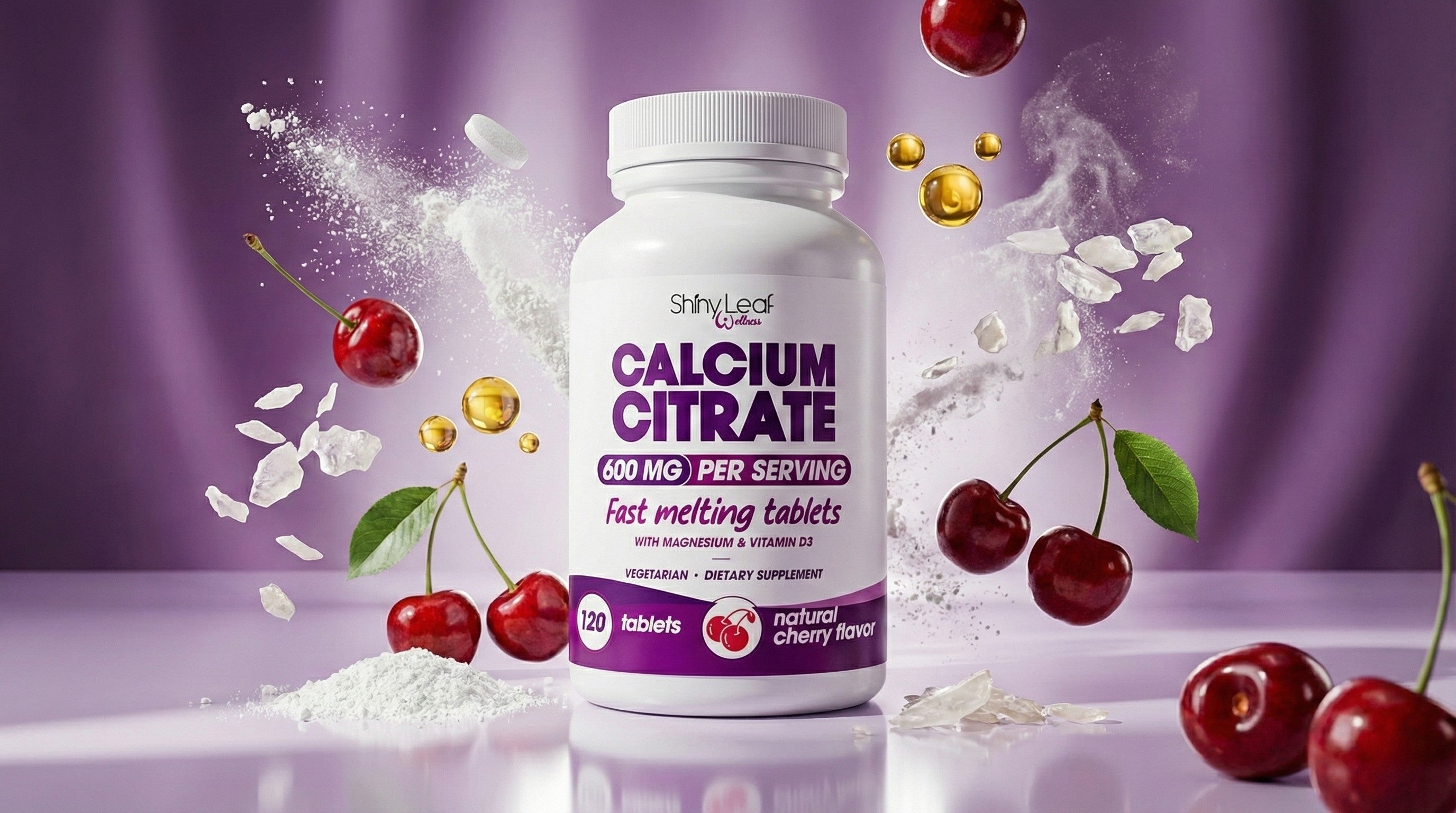 Load video: Fast Melting Calcium Citrate Cherry Flavor