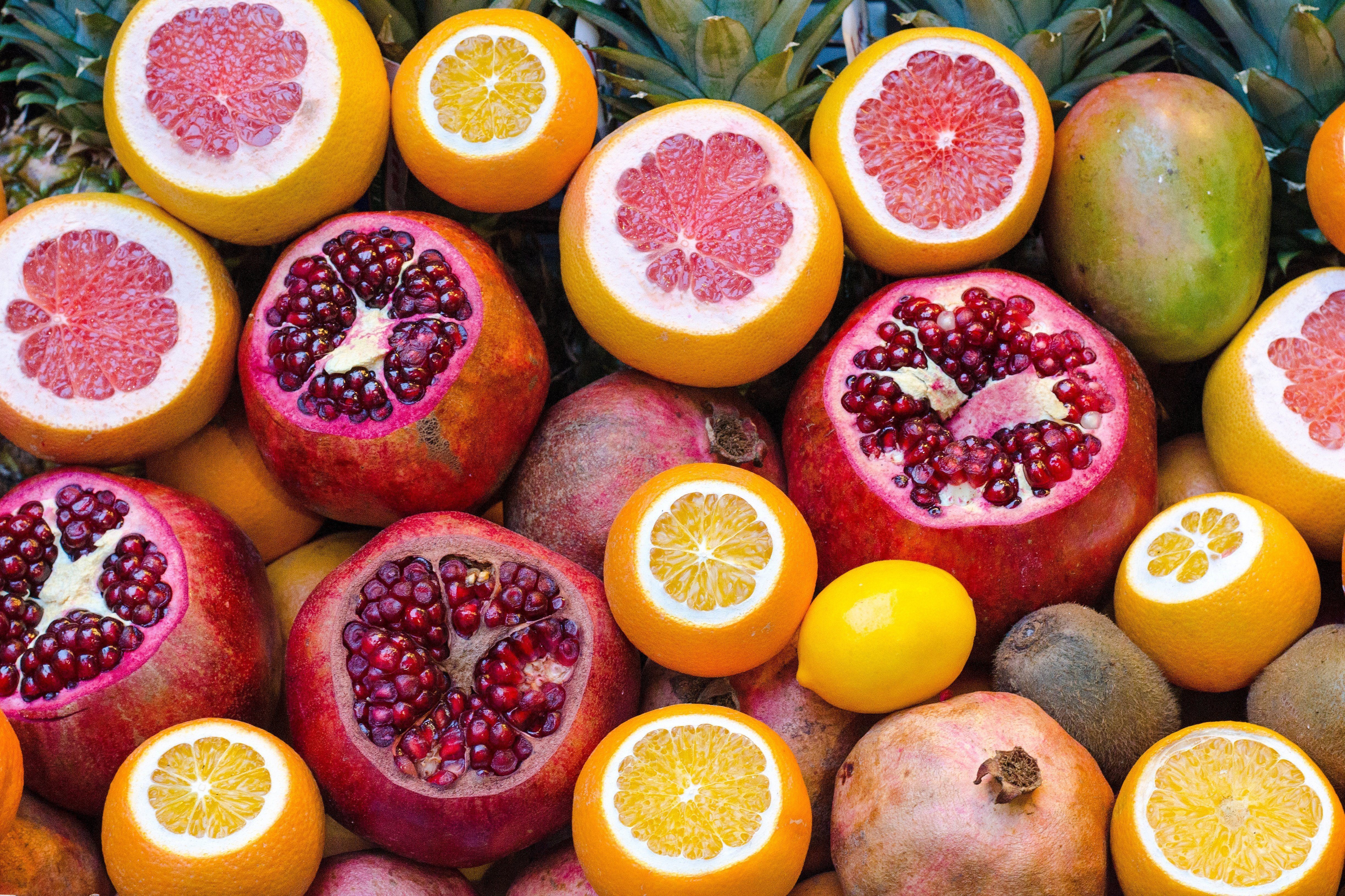 Pomegranate fruits