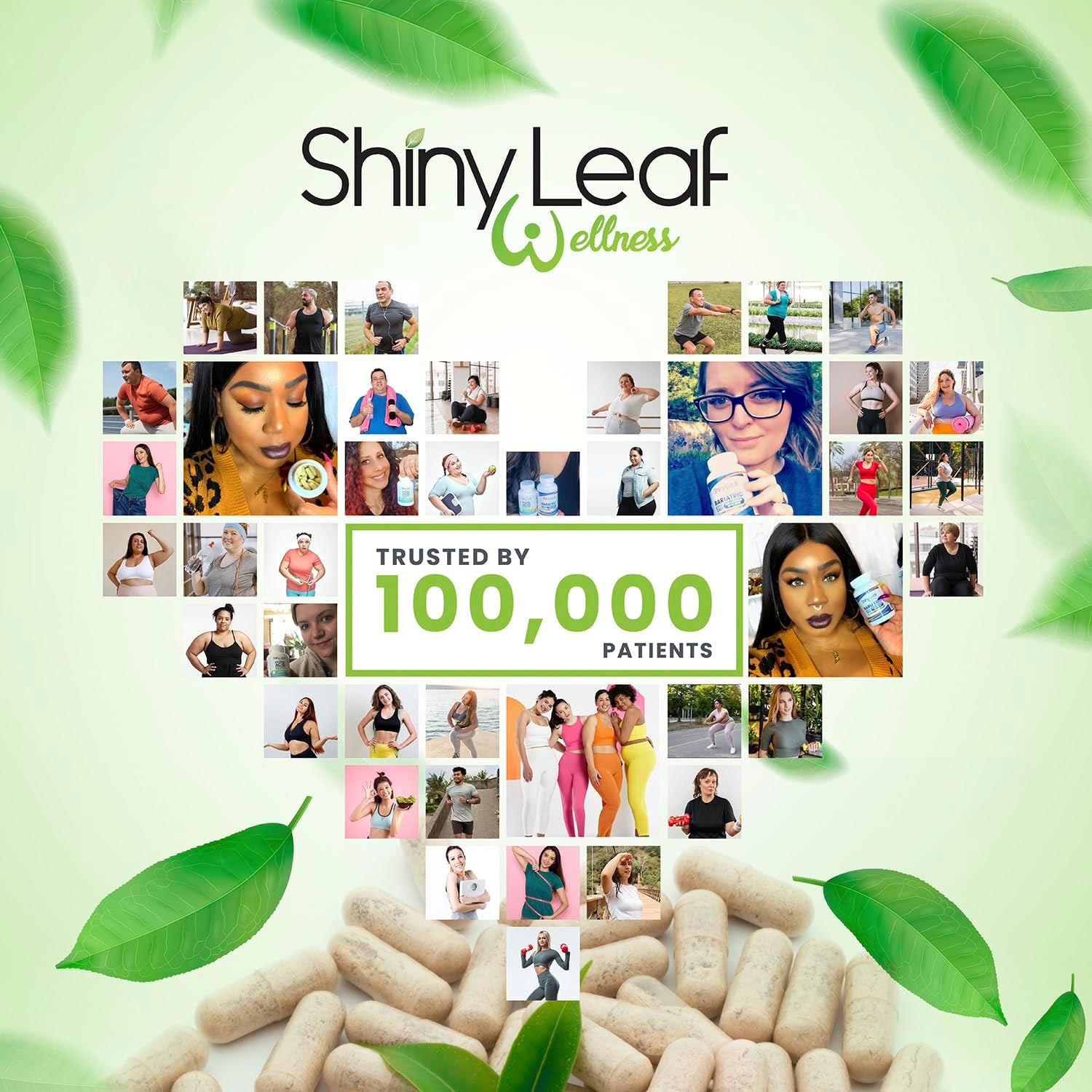 Bariatric Multivitamin Iron-Free (Once-a-day Vegetarian Capsule) Shiny Leaf