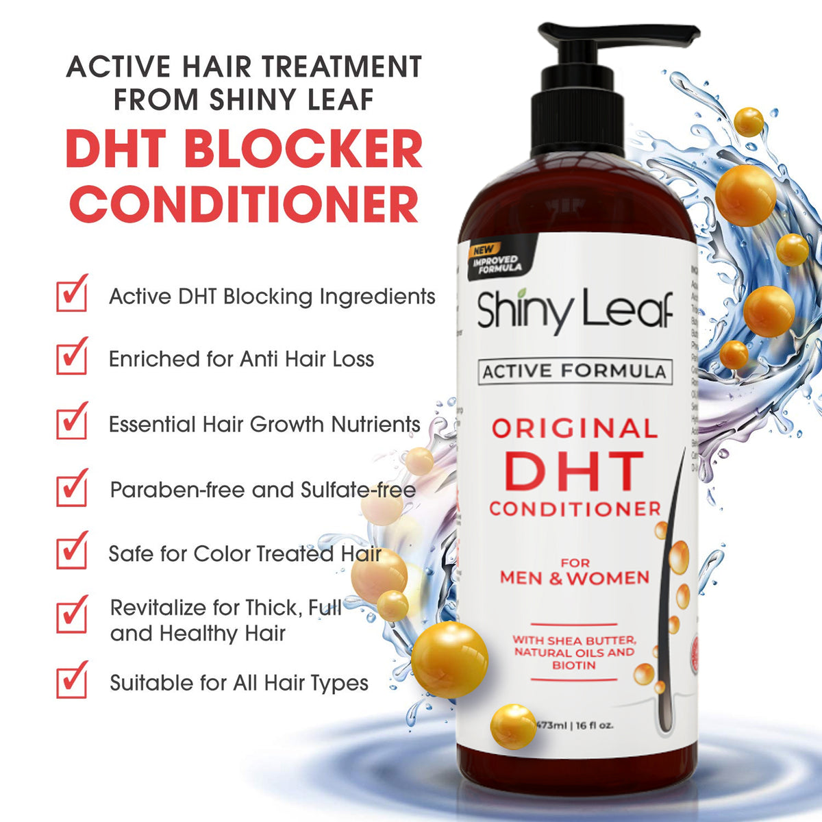 DHT Blocker Conditioner with Castor Oil & Biotin — 16 oz