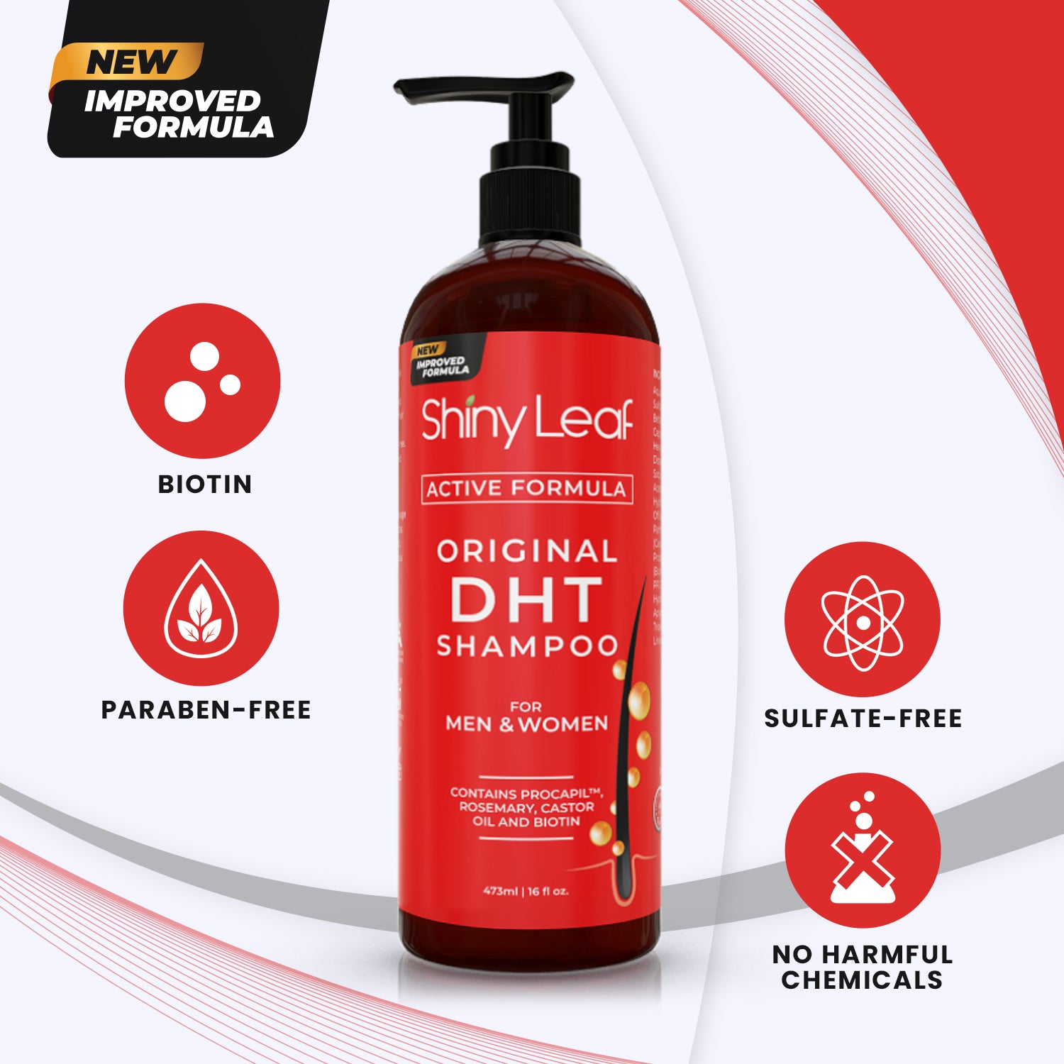 Hair Growth Shampoo Trio - DHT Original, DHT Pro & Peptide (3Pack)