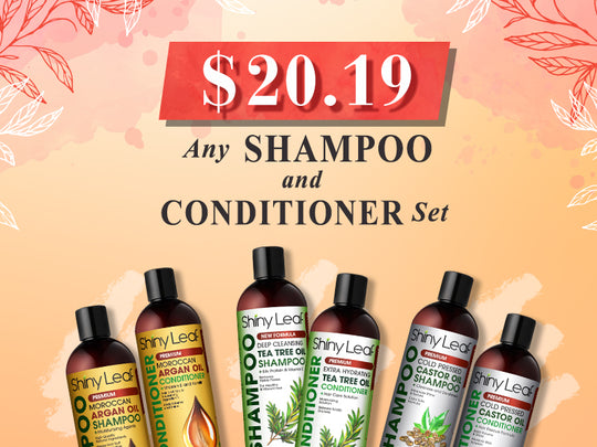 Shiny Leaf Shampoo and Conditioner Set Sale