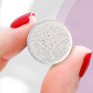 Fast-melt cherry calcium tablet