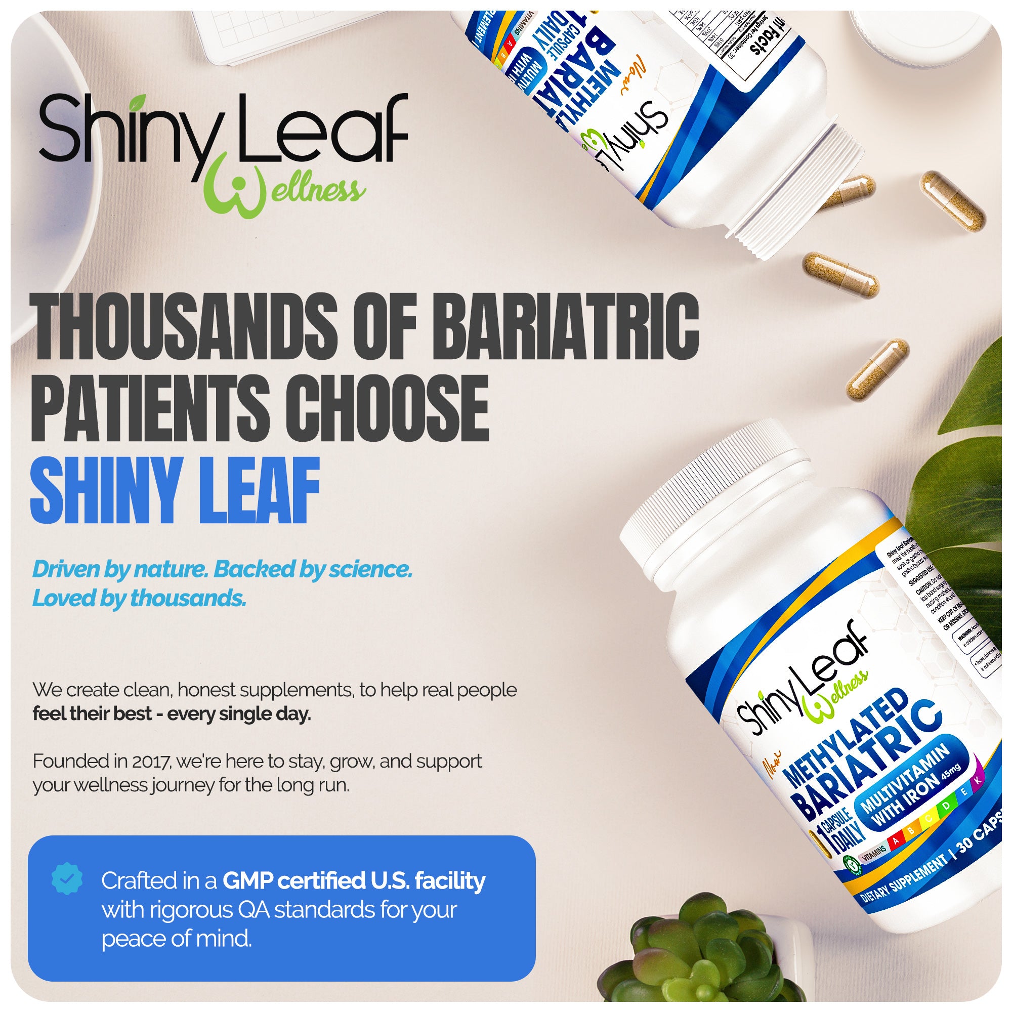 Bariatric Multivitamin with Iron and Fast Melting Calcium Bundle