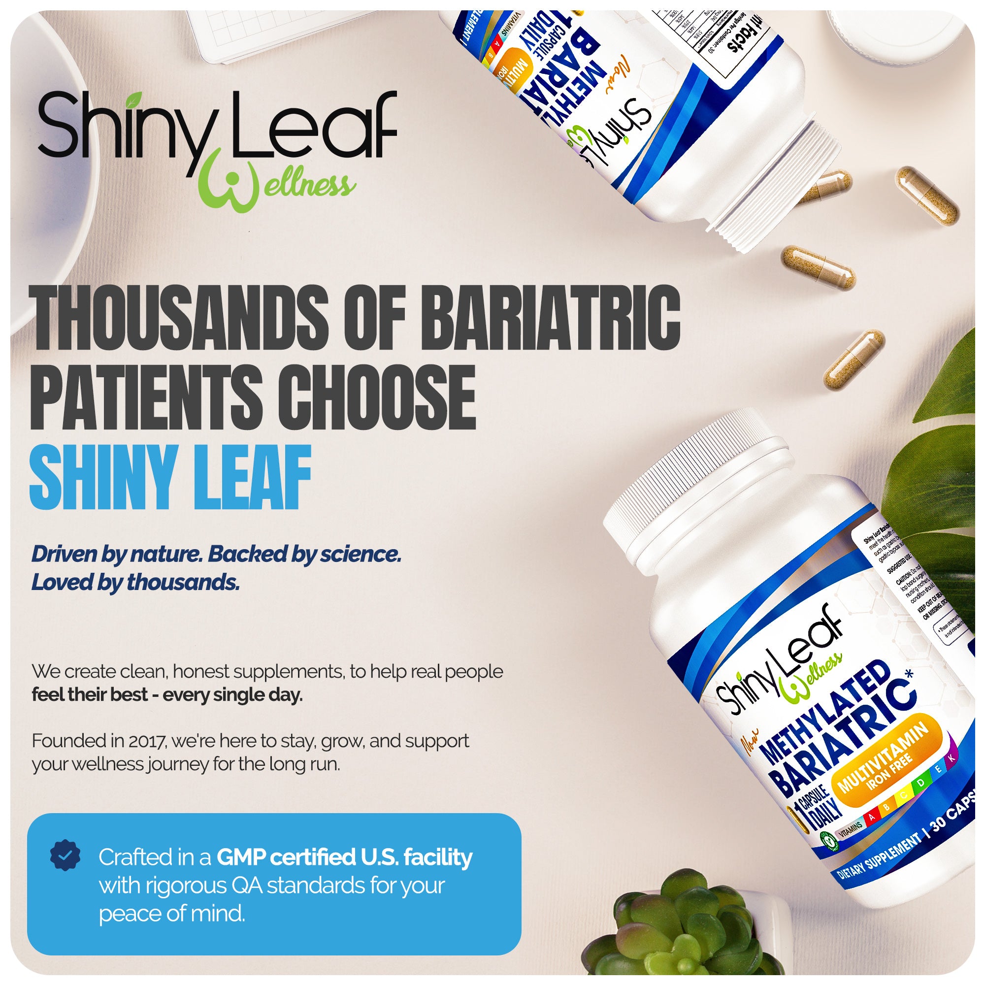 Bariatric Multivitamin Iron Free and Fast Melting Calcium Bundle