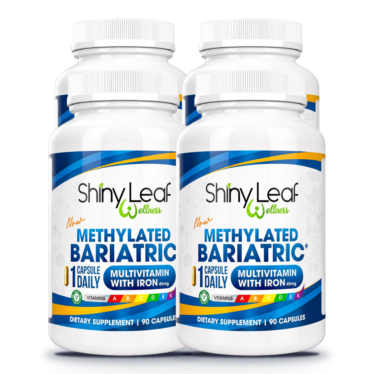 Methylated Bariatric Multivitamins with 45mg Iron 1 capsule a day