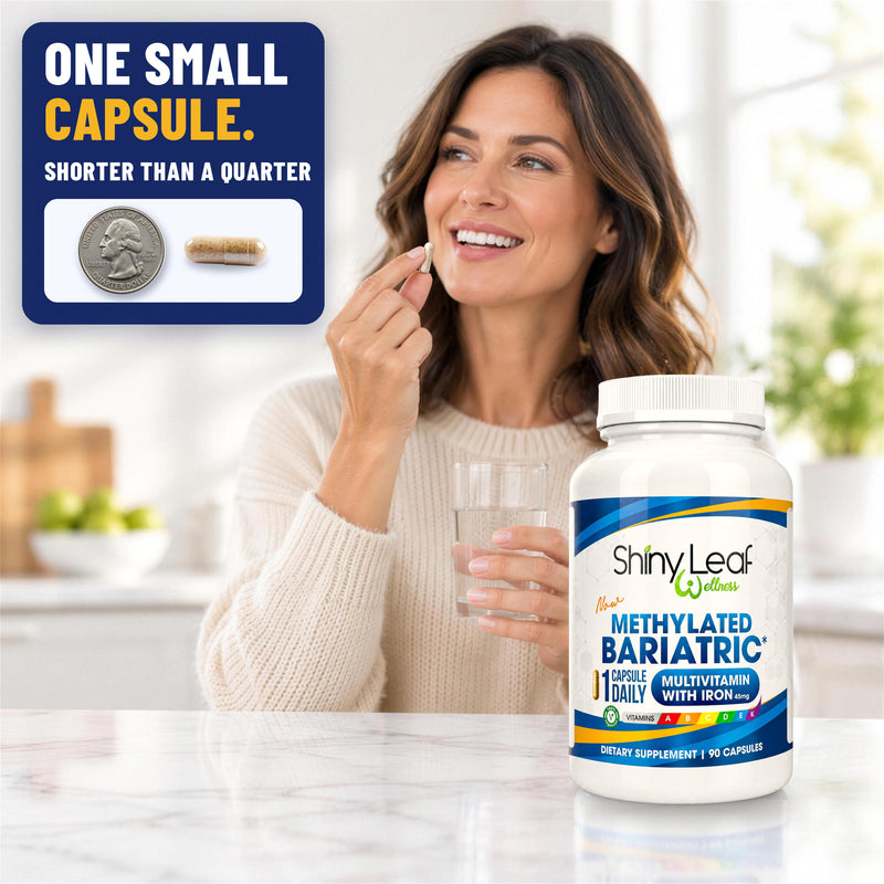 Methylated Bariatric Multivitamins with 45mg Iron 1 capsule a day