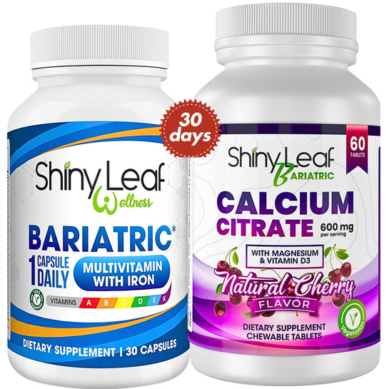 Bariatric Multivitamin with Iron and Cherry Flavored Calcium Citrate Bundle
