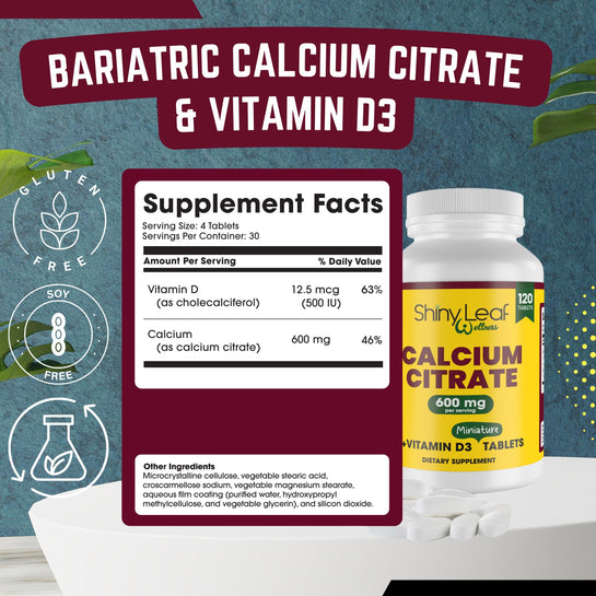 Bariatric Multivitamin with Iron and Calcium Citrate 600mg Unflavored