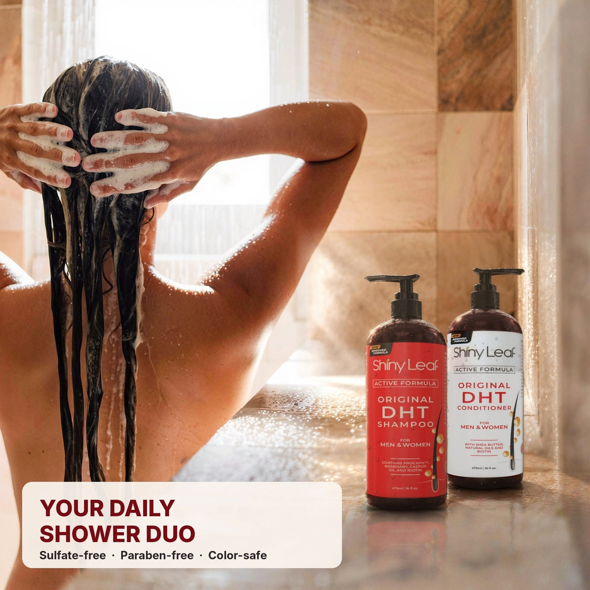 DHT Blocker Shampoo and Conditioner Set with Biotin (2 x 16 oz)