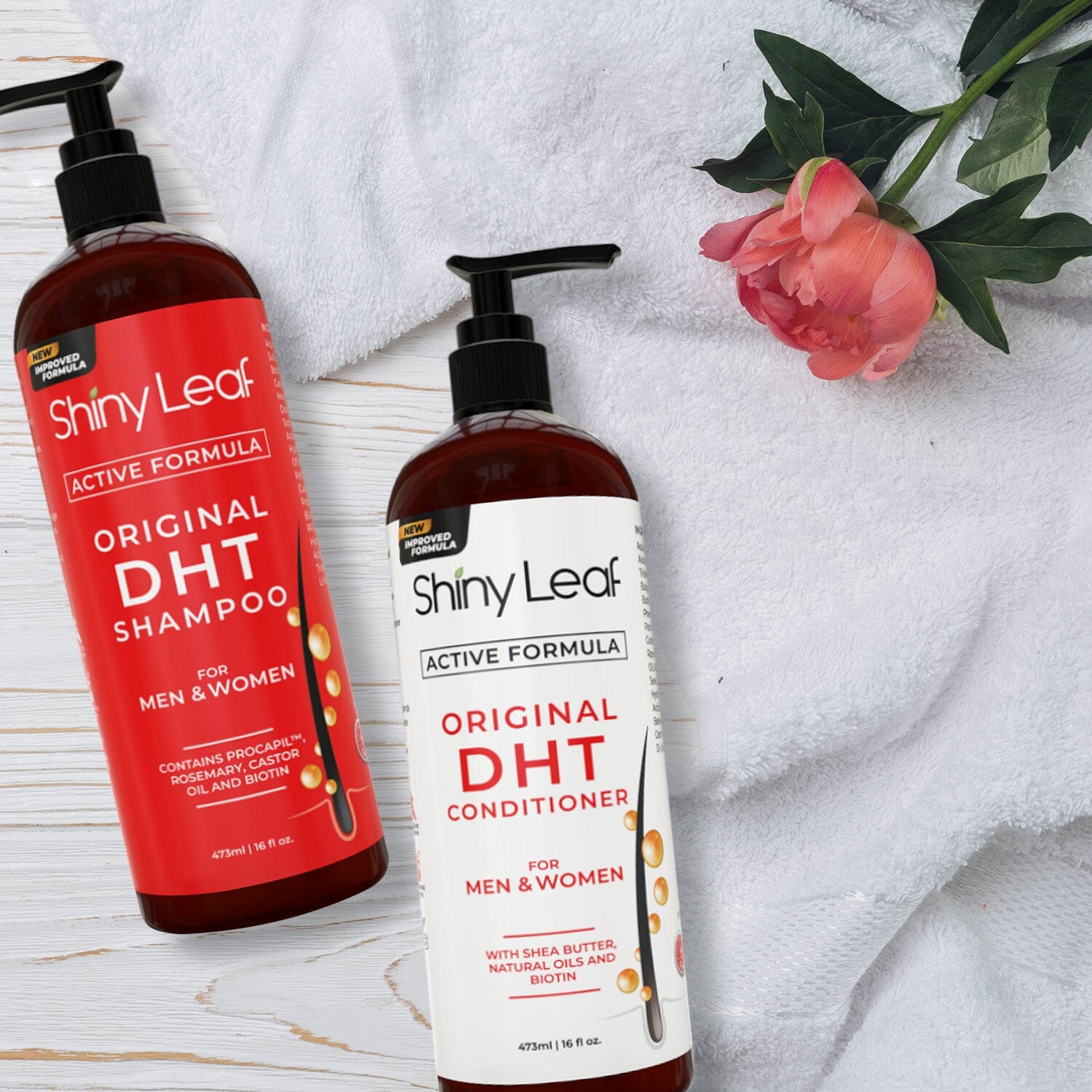 DHT Blocker Hair Loss Shampoo 16 oz, Active Formula For Hair Growth With Biotin